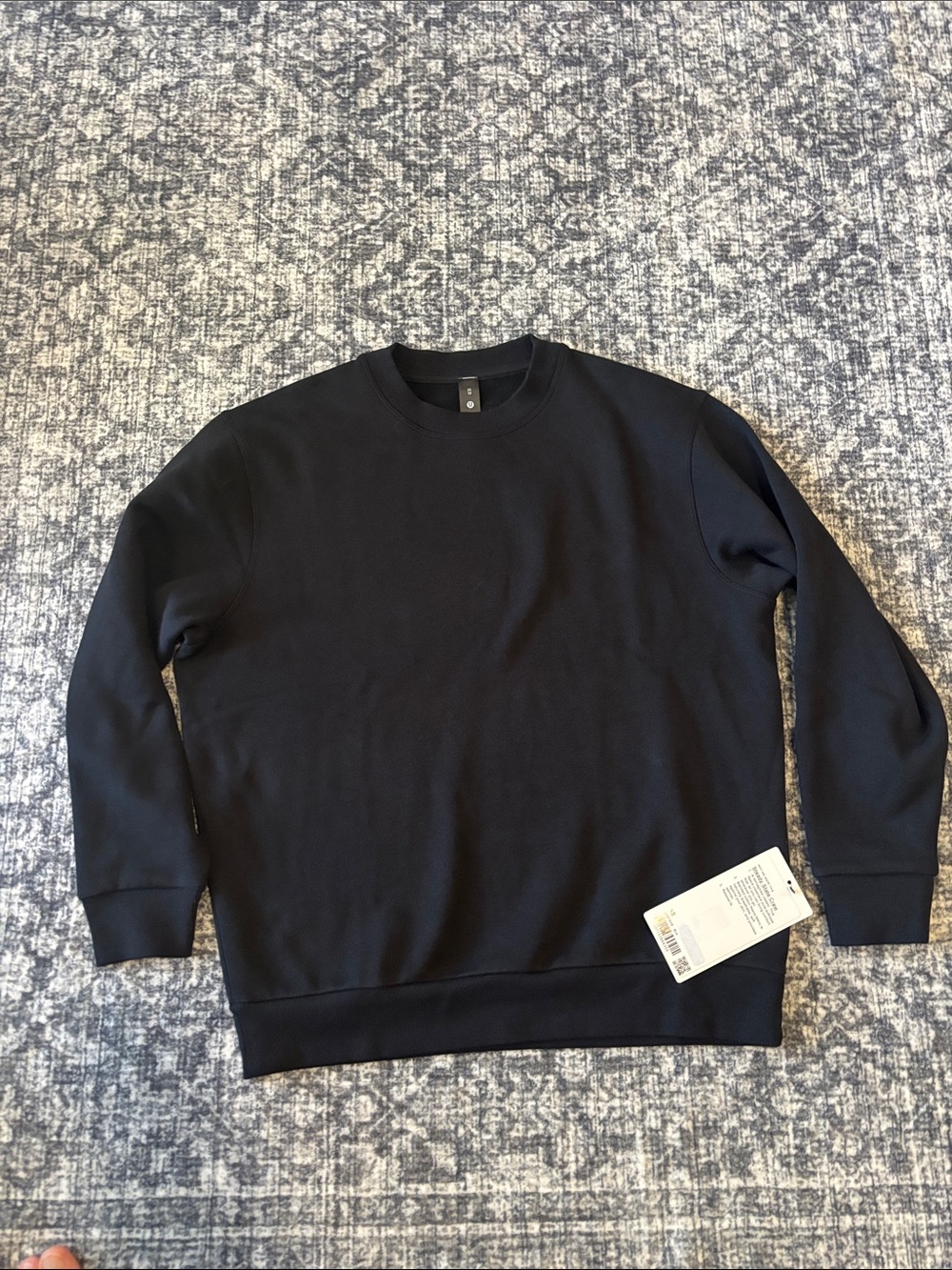 New Lululemon Men’s Steady State Crew Sweatshirt - XS - black